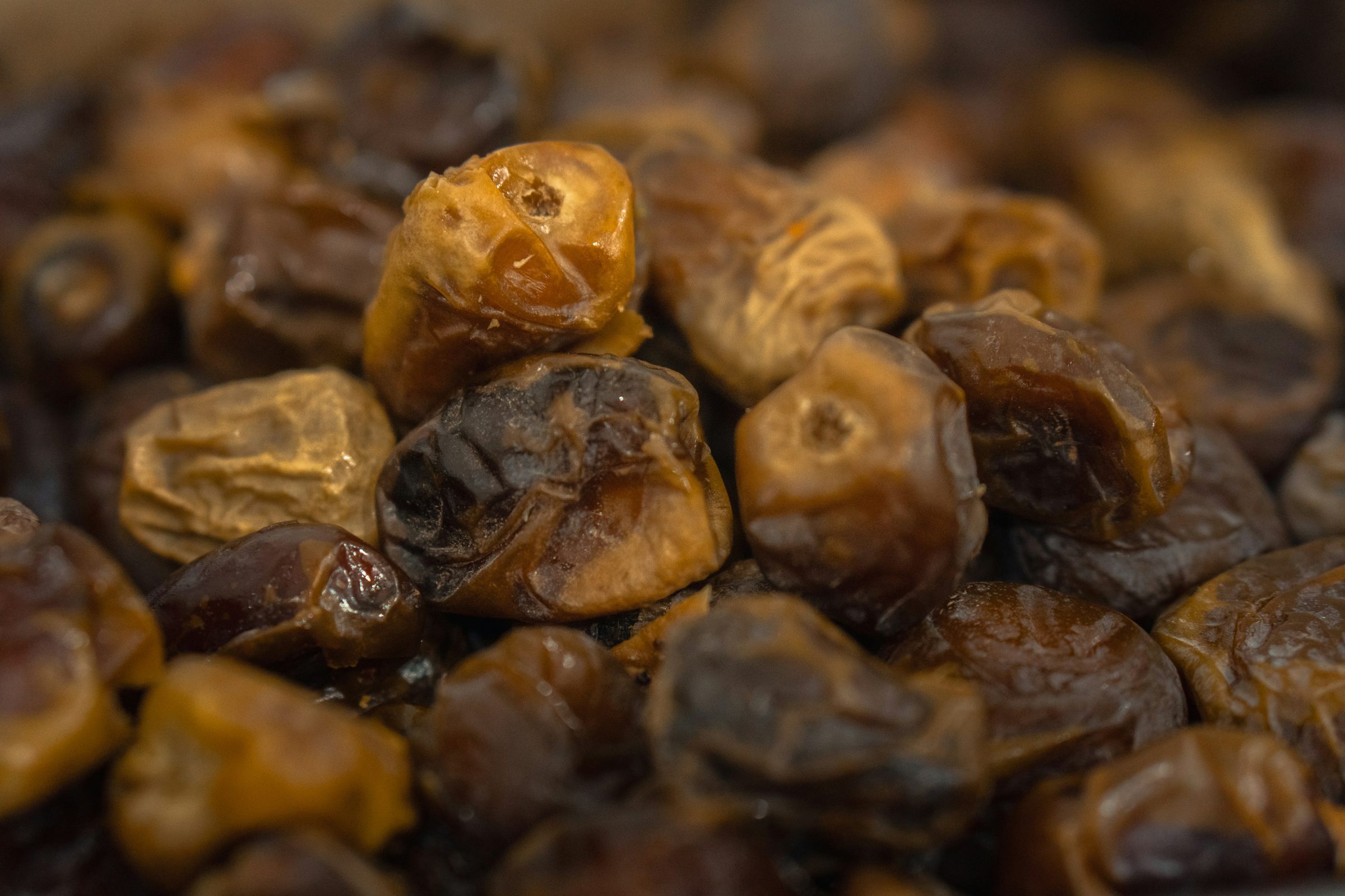 Dried fruit in warm light